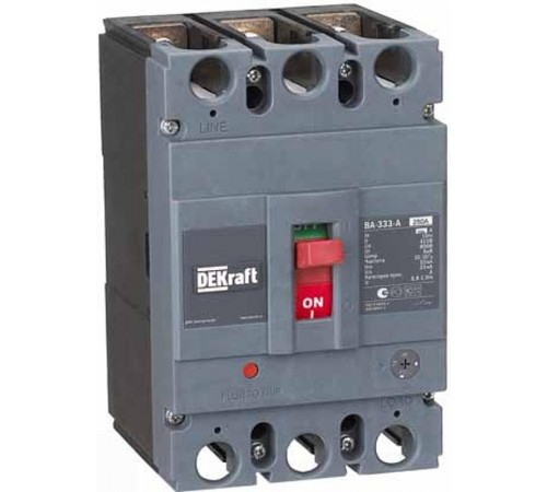 Силовой авт. выкл. 3P 250А c Ir=200А-250А 50кА ВА-333 af  21138DEK  DEKraft