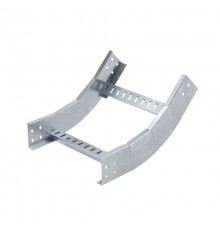 Угол вертикальный внутренний 45 градусов, 100х200 R300, лонжерон 1,5 мм, цинк-ламельный, в компл. с креп. эл. и соед. пластинами,  LIH0132KZL  DKC