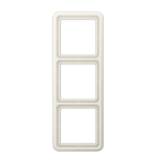 Рамка для вертикальной и горизонтальной установки ударопрочная, 3-кратная; слоновая кость  CD583WUW  Jung