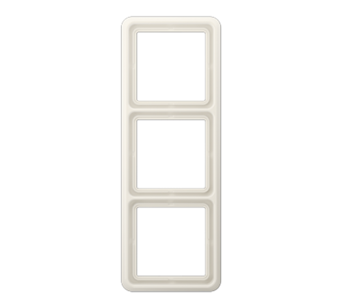 Рамка для вертикальной и горизонтальной установки ударопрочная, 3-кратная; слоновая кость  CD583WUW  Jung