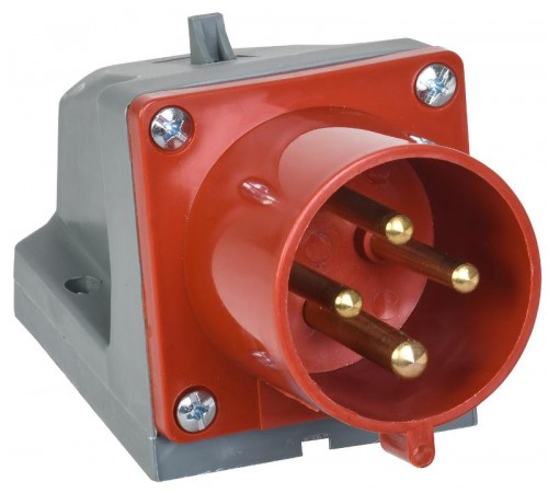 Вилка 524 стац.3Р+РЕ 32А 380В IP44  PSR52-032-4  IEK