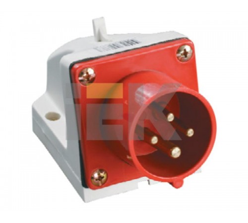 Вилка 524 стац.3Р+РЕ 32А 380В IP44  PSR52-032-4  IEK