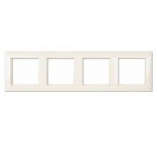 Рамка 4-поста; Eco Profi; термопласт; слоновая кость  EP484  Jung