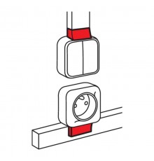 Адаптер для монтажа серии Quteo - для мини-каналов Metra - 24x14  638127  Legrand