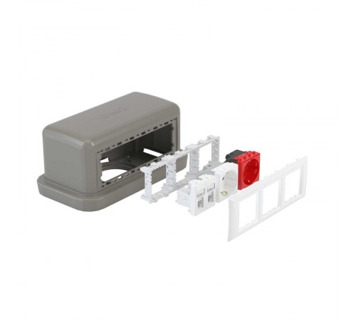 Напольная башенка BUS, 12 модулей, серая  09070  DKC