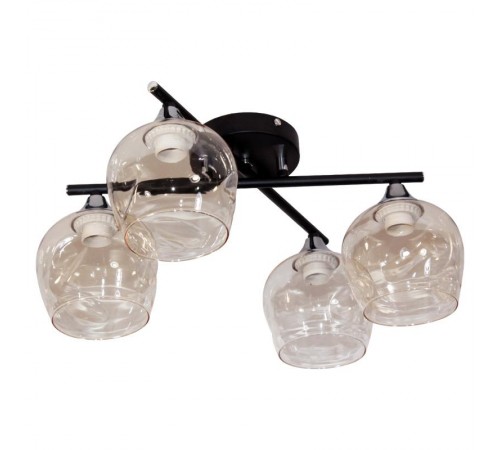 Светильник 11271В-4/4 черн. (Плафон 8268) НПБ 01-4х60-126 Е27  1005404859  Элетех