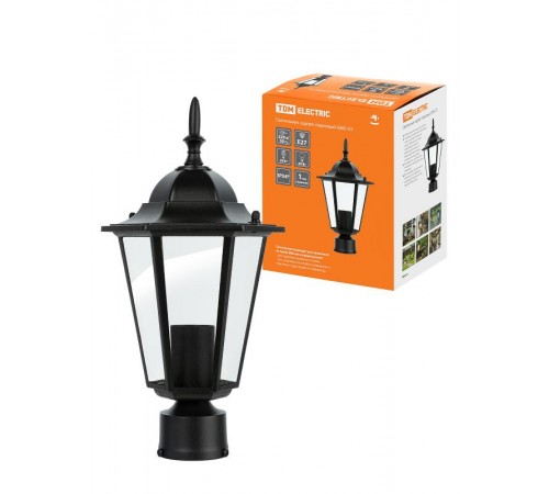 Светильник садово-парковый ЛТУ 6060-03 60Вт ЛН/КЛЛ/LED E27 IP33 шестигранник  SQ0330-0003  TDM