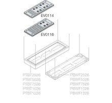 Фланец кабельный на 34 ввода,214х90  EV0116  ABB