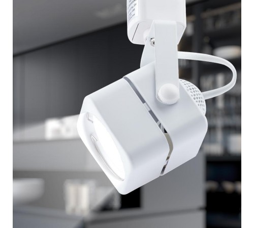 Светильник трековый под лампу TR10-GU10 WH MR16 белый  Б0044261  ЭРА