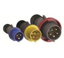 Вилка кабельная ICAT 416-P6B, 16А, 3P+N+E, IP44, 6ч, черный, для шоу-бизнеса2CMA100551R1000 ABB