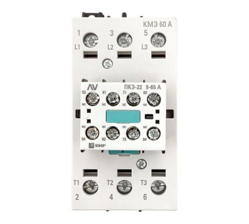 Комплект КМЭ 60А 400В АС с дополнительными контактами 2НО+2НЗ EKF AVERES  ctr-s-60-00-400-av-22  EKF