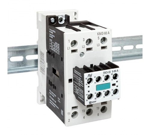 Комплект КМЭ 60А 400В АС с дополнительными контактами 2НО+2НЗ EKF AVERES  ctr-s-60-00-400-av-22  EKF