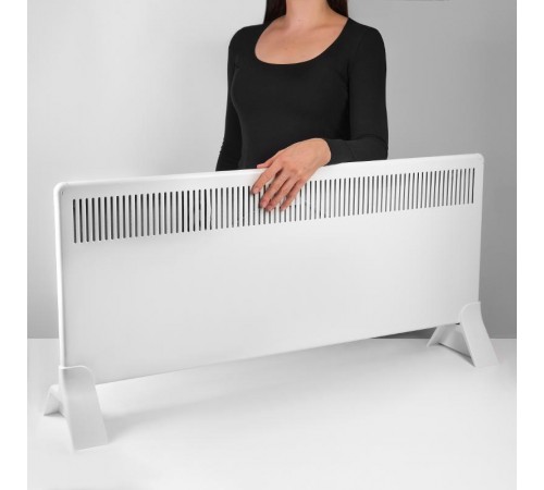 Конвектор с механическим термостатом - Lamken -мощность 2000Вт с вертикальной решеткой и кабелем 1,8м - белый  230506  Legrand