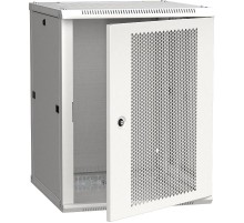 Шкаф LINEA W 15U 600x600 мм дверь перфорированная, RAL7035  LWR3-15U66-PF  ITK