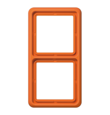 Рамка для вертикальной и горизонтальной установки ударопрочная, 2-кратная; оранжевая  CD582WUO  Jung