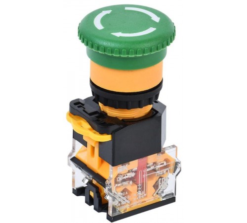 Кнопка D8-11ZS "Грибок" d=22мм 1з+1р пов. с фик. зеленая  BBG30-11ZS-3-23-K06  IEK
