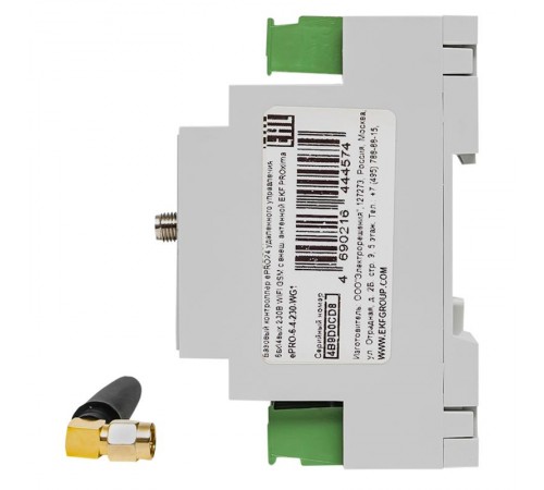 Контроллер базовый ePRO 24 удаленного управления 6вх\4вых 230В WiFi GSM с внешней антенной PROxima  ePRO-6-4-230-WG1  EKF