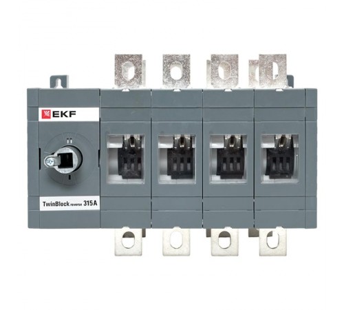Рубильник 315A 4P реверсивный без рукоятки управления TwinBlock  tb-s-315-4p-rev  EKF