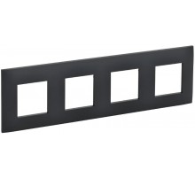 SKANDY Рамка 4-местная SK-F04G графит  SK-M42-K53  IEK