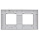 SKANDY Рамка 2-местная SK-F02Gr серый  SK-M22-K03  IEK