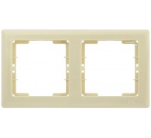 РГ-2-БК Рамка 2 мест. гориз. BOLERO кремовый  EMB20-K33  IEK