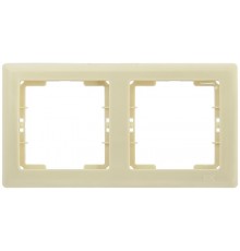 РГ-2-БК Рамка 2 мест. гориз. BOLERO кремовый  EMB20-K33  IEK