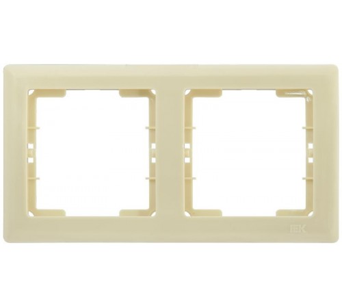 РГ-2-БК Рамка 2 мест. гориз. BOLERO кремовый  EMB20-K33  IEK