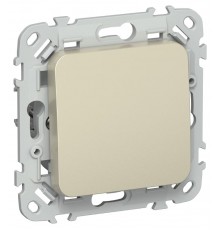 FLITE Выключатель 1-клавишный 10А ВС11-1-0-ФлШ шампань  FI-V10-0-10-1-K37  IEK