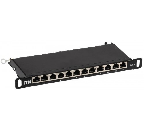 ITK 0,5U патч-панель кат.5E STP 12 портов 10" Dual IDC  PP12-D05UC5ES-D05-10  ITK