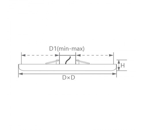 Светильник встраиваемый светодиодный с регулир монтажным диам. (до 75мм) 6W, 4000K ,600Lm, белый, AL514 с др-ром в/компл  41569  FERON