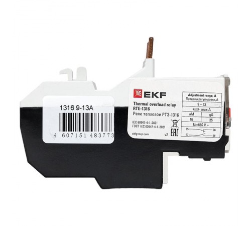 Реле тепловое РТЭ-1316 9-13А EKF PROxima  rel-1316-9-13  EKF