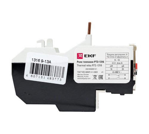 Реле тепловое РТЭ-1316 9-13А EKF PROxima  rel-1316-9-13  EKF