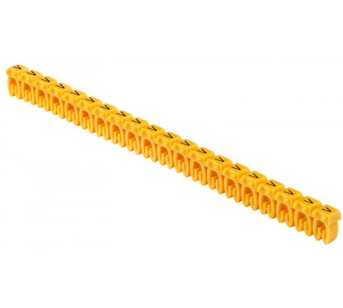 Маркер откр. тип KE 0,75-1,5мм2 символ "V" (200шт/упак)   UMK-KE1-V  IEK