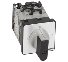 Переключатель на 2 направления - с положением ''0'', 90° - PR 12 - 3П - 6 контактов - крепление на дверце  027492  Legrand