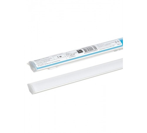 Алюминиевый профиль угловой 1616 (1 м), матовый рассеиватель, 2 заглушки, 2 крепежа  SQ0331-0487  TDM