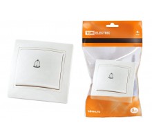 Кнопка звонковая 6А белая "Таймыр"   SQ1814-0009  TDM