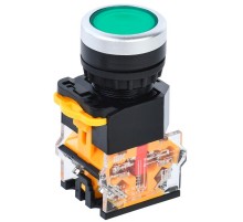 Кнопка D8-11 d=22мм 1з+1р зеленая  BBT30-11-3-22-K06  IEK