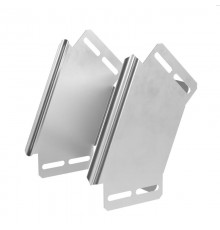 Угол вертикальный внешний 90 градусов Стандарт INOX (AISI 304) 150х100  PR16.2993  Промрукав