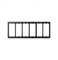 Установочная рамка для блока встраиваемого монтажа CIMA Classic на 6 двойных постов цвета графит Connect  SM602-14  Simon