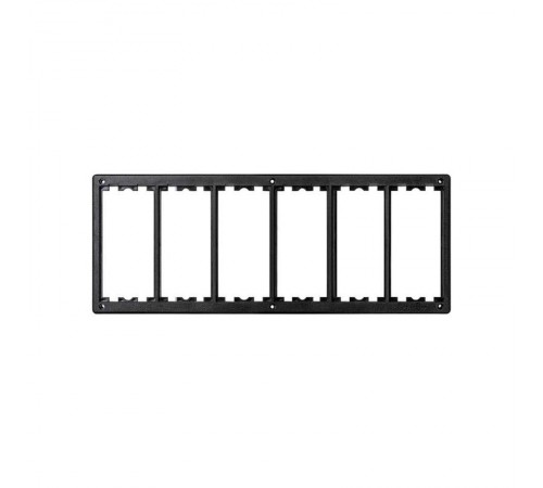 Установочная рамка для блока встраиваемого монтажа CIMA Classic на 6 двойных постов цвета графит Connect  SM602-14  Simon
