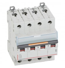Выключатель автоматический четырехполюсный DX3 6А C 25кА  409792  Legrand