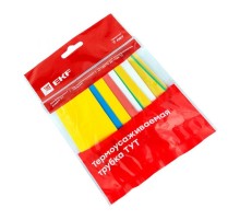 Термоусаживаемая трубка ТУТ нг 20/10 набор:7 цветов по 3шт. 100мм. EKF PROxima  tut-n-20  EKF