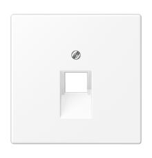 Плата (фиксация винтом) для одного модуля; термопласт; белый матовый  LS969-1UAWWM  Jung