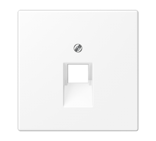 Плата (фиксация винтом) для одного модуля; термопласт; белый матовый  LS969-1UAWWM  Jung