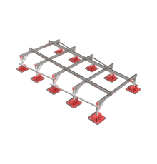 Опорная конструкция для установки оборудования TECHNORAPTOR LIGHTFOOT 1500х3000 тип 3  KM-TR-LTF-SSEI-1500-3000-3  КМ - профиль