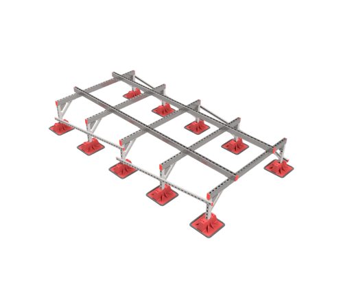 Опорная конструкция для установки оборудования TECHNORAPTOR LIGHTFOOT 1500х3000 тип 3  KM-TR-LTF-SSEI-1500-3000-3  КМ - профиль