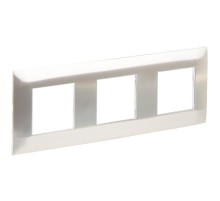 SKANDY Рамка 3-местная SK-F33N металл никель   SK-M32-M-K50  IEK