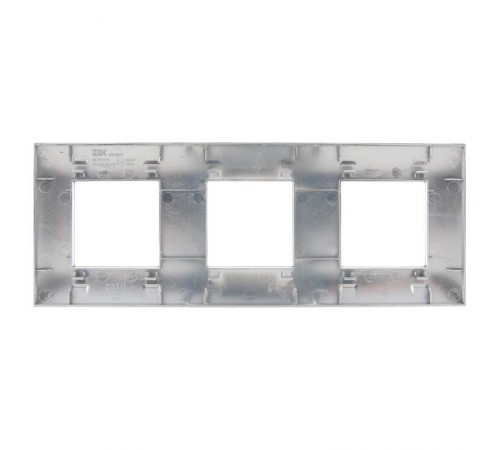 SKANDY Рамка 3-местная SK-F33N металл никель   SK-M32-M-K50  IEK