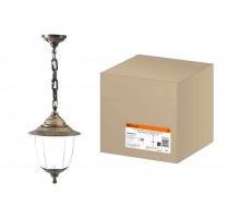 Светильник садово-парковый Прага Эл-11-70Б 60 Вт Е27 подвесной бронза, прозрачный плафон TDM  SQ0330-0529  TDM
