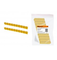 Маркер наборный - символ "A" желтый 4 мм2 (100 шт.)   SQ0534-0043  TDM